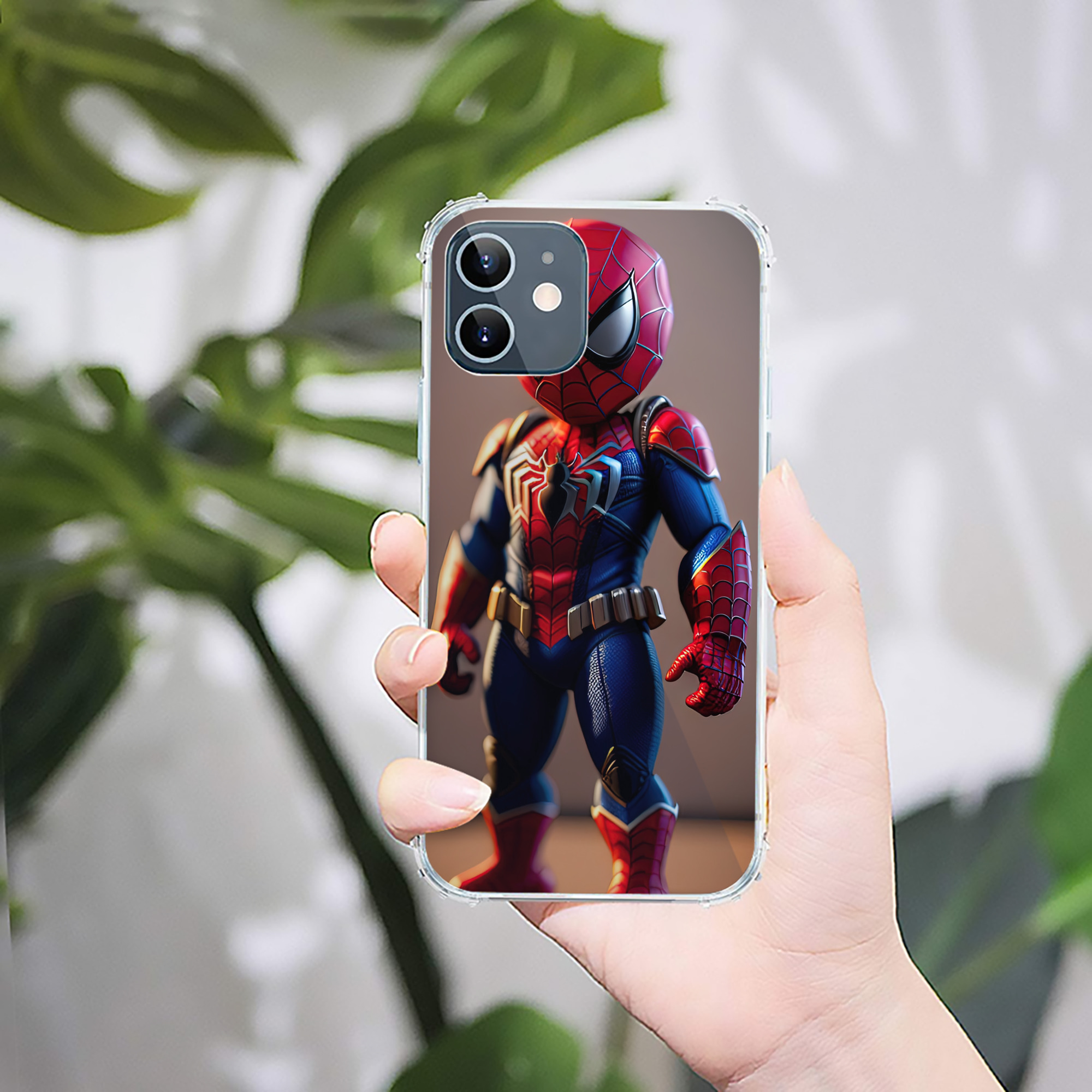 （画像用） Spider Man スパイダーマン 【iPhone 12シリーズ対応】透明スマホケース（クリアソフトケース）
